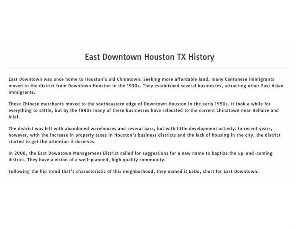 East Downtown Bungalow Lejlighed Houston Eksteriør billede